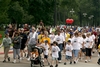 Huge crowds at the Cystic Fibrosis Walk 