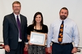 Edrea Cook, American Kinesiology Association's 2011 National Undergraduate Scholar, with Dr. Layne and Dr. Lowder 
